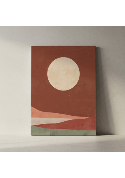 Minimalist Toprak Tonları Soyut Tablo fiyatları