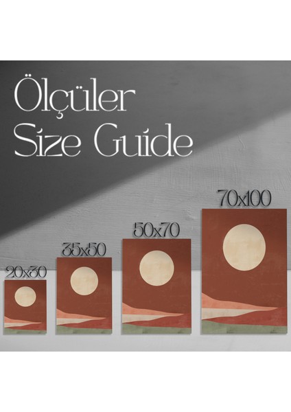 Minimalist Toprak Tonları Soyut Tablo modelleri