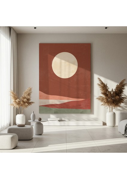 Minimalist Toprak Tonları Soyut Tablo fırsatları