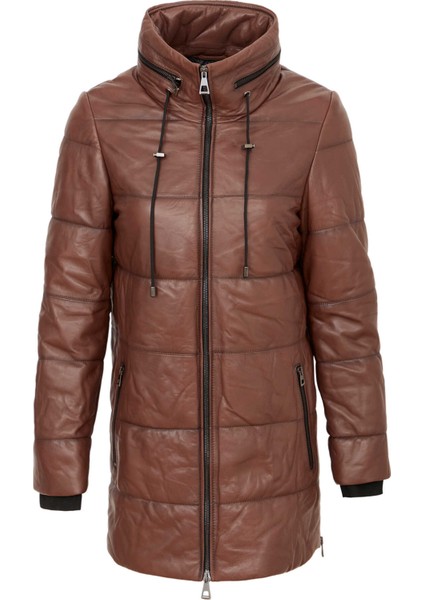 Kahve Hakiki Deri Kadın Hakiki Deri Mont - K24KDM320454-Q4Q