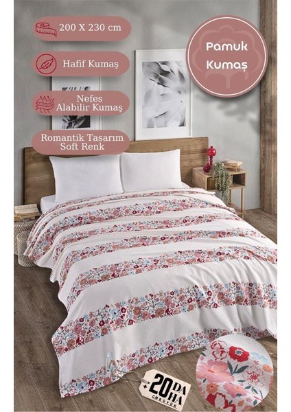 Çift Kişilik Baskılı Pike Yatak Örtüsü Daisy 200X230 cm indirimleri