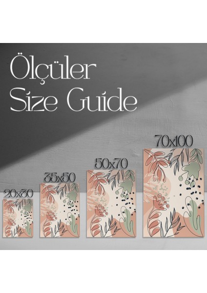 Soyut Bitkisel Desenler Tablosu modelleri