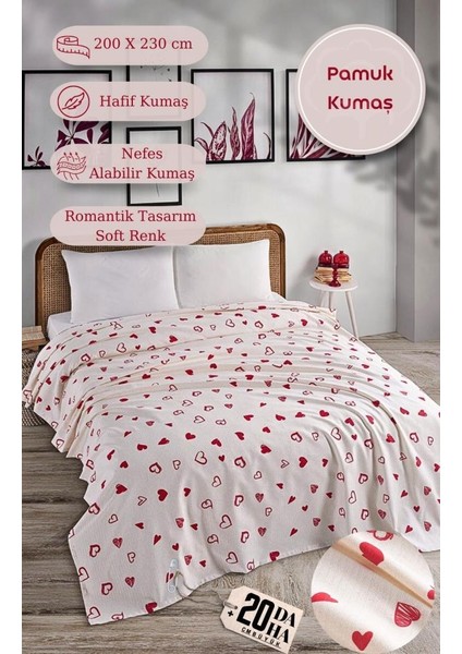 Çift Kişilik Baskılı Pike Yatak Örtüsü Daisy 200X230 cm fırsatları