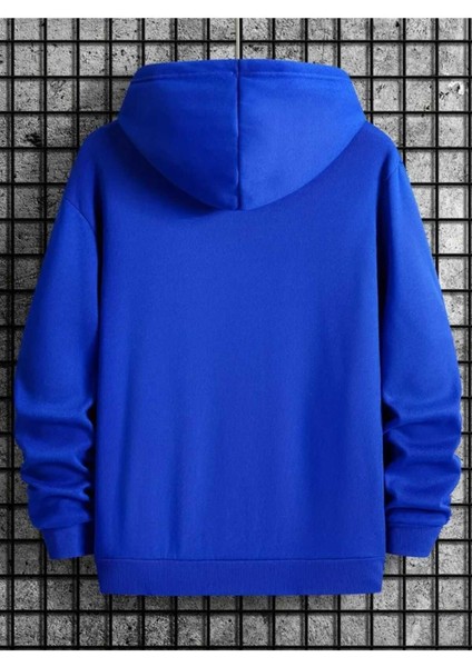 Replay Baskılı Kapüşonlu Cepli Pamuklu Saks Sweatshirt fiyatları