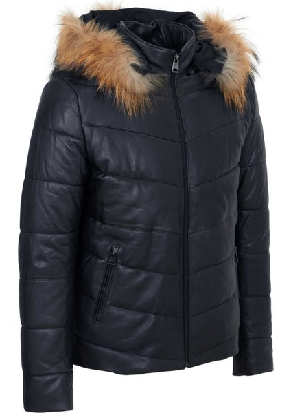 Lacivert Hakiki Deri Erkek Deri Mont - E23KDM310463-Q3R fiyatları