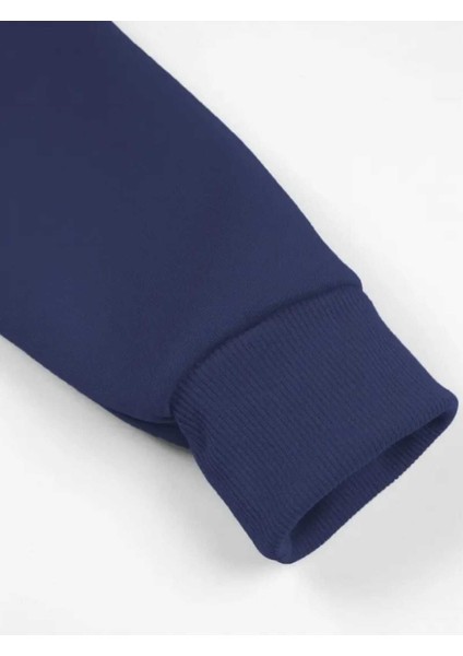 Gracie Abrams Baskılı Kapüşonlu Cepli Pamuklu Lacivert Sweatshirt fırsatları