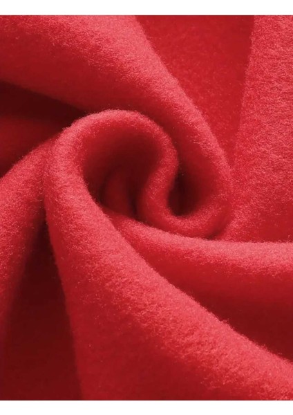 Fingered Baskılı Kapüşonlu Cepli Pamuklu Kırmızı Sweatshirt indirimleri