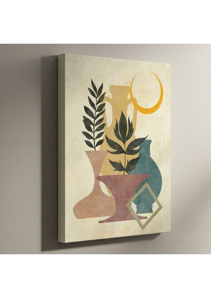 Soyut Vazo ve Bitkiler Tablosu