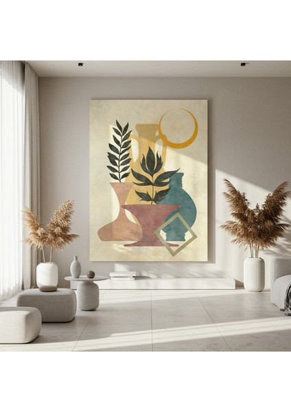 Soyut Vazo ve Bitkiler Tablosu fırsatları