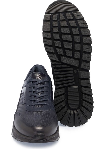 Lacivert Hakiki Deri Erkek Casual Ayakkabı - E24S1AY57077-A31 fırsatları