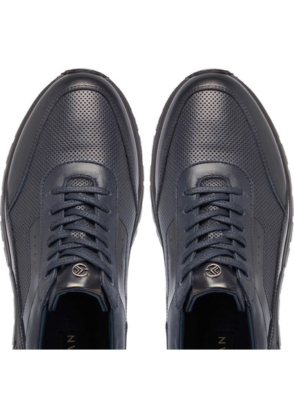 Lacivert Hakiki Deri Erkek Casual Ayakkabı - E24S1AY57077-A31 indirimleri