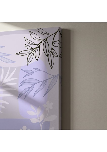 Lavanta Tonlarında Botanik Illüstrasyon Tablosu indirimleri