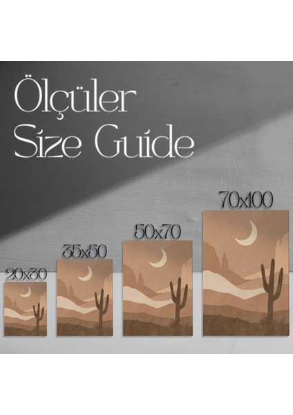 Çöl Manzarası Soyut Sanat Tablosu modelleri