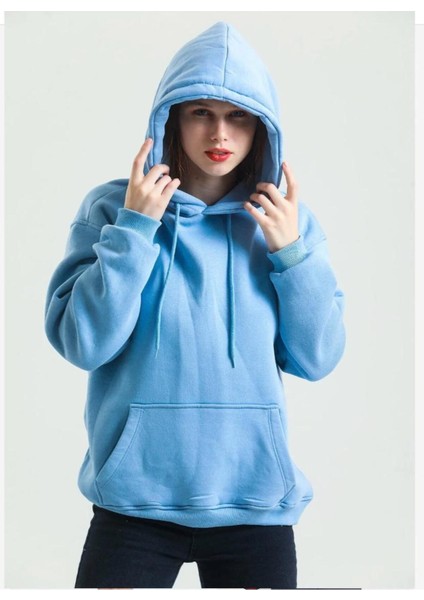 Kapuşonlu Cepli Sweatshirt Oversize Unisex