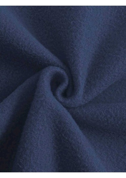 Butterfly Ön Arka Baskılı Kapüşonlu Cepli Pamuklu Lacivert Sweatshirt indirimleri