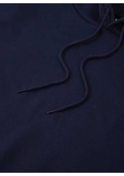 Uçan Balon Baskılı Kapüşonlu Cepli Içi Yünlü Lacivert Sweatshirt fırsatları