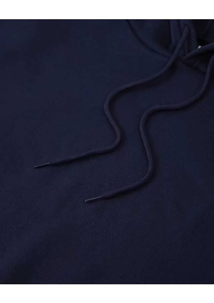 Ayçiçeği Baskılı Kapüşonlu Cepli Içi Yünlü Lacivert Sweatshirt fırsatları