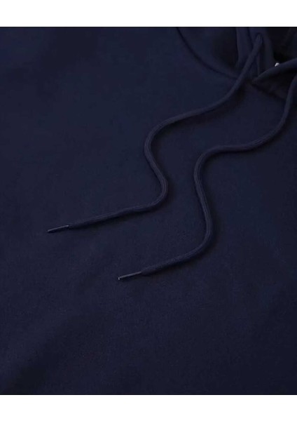 Renkli Çiçekler Baskılı Kapüşonlu Cepli Pamuklu Lacivert Sweatshirt fırsatları