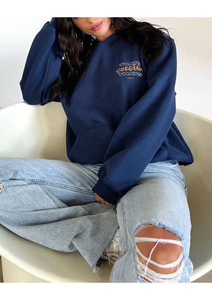 Saffet Thats Baskılı Oversize Sweatshirt modelleri