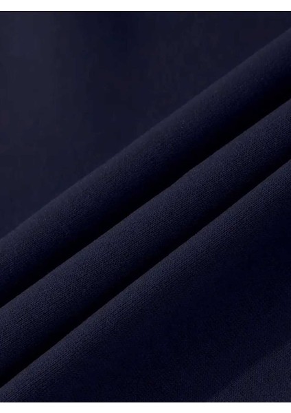 Yarım Aslan Yüzü Baskılı Kapüşonlu Cepli Pamuklu Lacivert Sweatshirt indirimleri