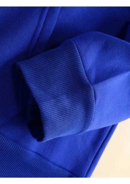 Blauer Usa Baskılı Kapüşonlu Cepli Pamuklu Saks Sweatshirt modelleri