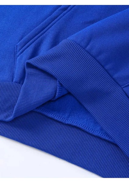 Replay Motorcycle Baskılı Kapüşonlu Cepli Pamuklu Saks Sweatshirt indirimleri