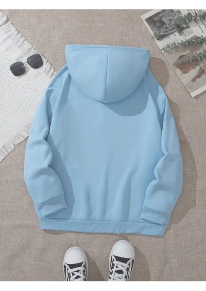 Sevimli Baykuş Baskılı Kapüşonlu Cepli 2 Iplik Şardonlu Sweatshirt fiyatları