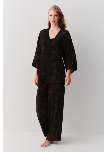 Sage 3 Parçalı Pijama Takımı