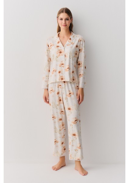 Sofia Gömlek Yaka Pijama Takımı