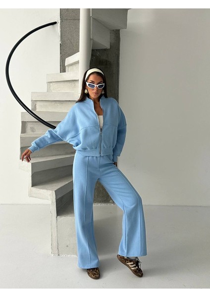 Kadın 3 Iplik Içi Şardonlu Penye Kumaş Çimalı Zr Eşofman Takımı fiyatları