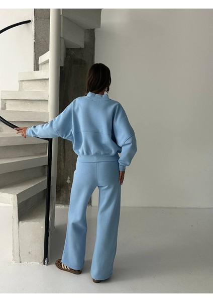 Kadın 3 Iplik Içi Şardonlu Penye Kumaş Çimalı Zr Eşofman Takımı modelleri