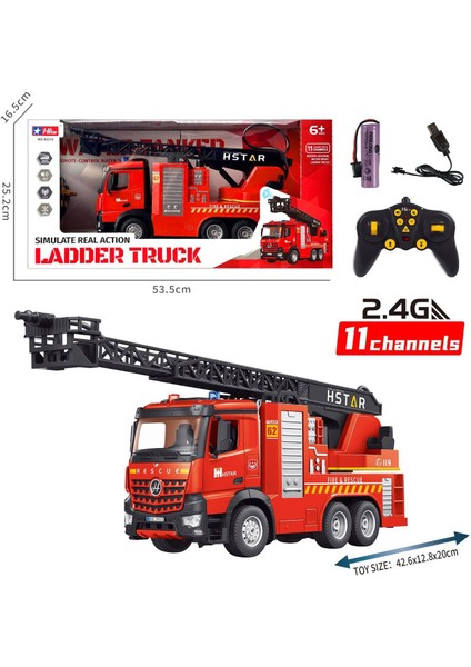 Oyuncak Uzaktan Kumandalı Itfaiye Sesli Işıklı Su Atan Şarjlı Merdivenli 11 Kanal fiyatları
