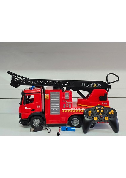 Oyuncak Uzaktan Kumandalı Itfaiye Sesli Işıklı Su Atan Şarjlı Merdivenli 11 Kanal modelleri