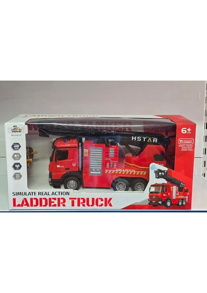 Oyuncak Uzaktan Kumandalı Itfaiye Sesli Işıklı Su Atan Şarjlı Merdivenli 11 Kanal fırsatları