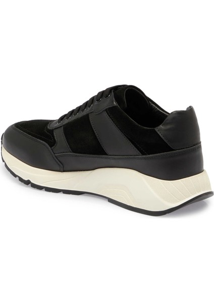 Siyah Hakiki Deri Erkek Sneaker - E24S1AY56974-A43 fiyatları