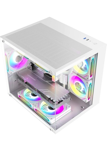 Cube X220 I5 14400F 32GB Ddr5 Ram 1tb M.2 Nvme SSD 16GB RTX5060 Ti Beyaz Masaüstü Oyuncu Bilgisayarı modelleri