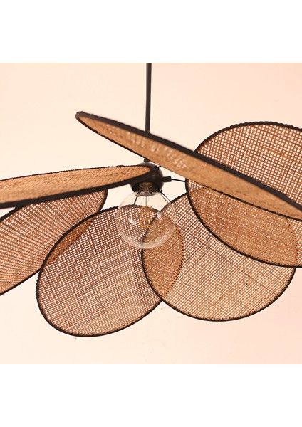 Mylamp Papatya Yeni Desen Doğal Hazeran Avize 75 cm indirimleri