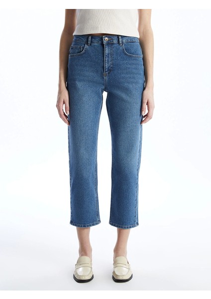 Lcw Jeans Indigo Straight Fit Kadın Jean Pantolon fiyatları