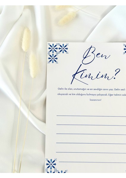 Mavi Çiçekli Bekarlığa Veda Kart Oyunu fiyatları