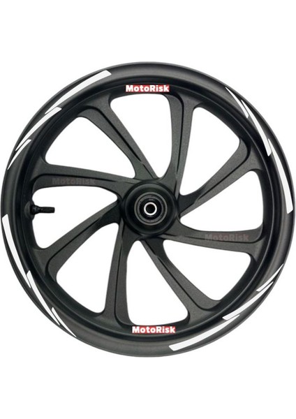 Beyaz Universal Jant Şeridi (Full Set+Yedekli)