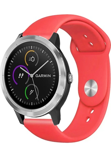 Garmin Vivoactive 3 ile Uyumlu Kordon Yumuşak Dokulu Esnek Jel Silikon Kayış