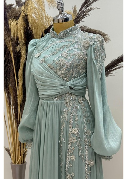 Rengin Tesettür Abiye Mint fiyatları