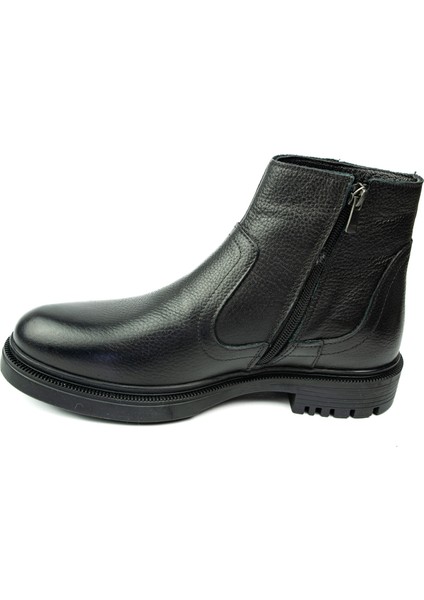 1036 Siyah Deri Erkek Bot modelleri