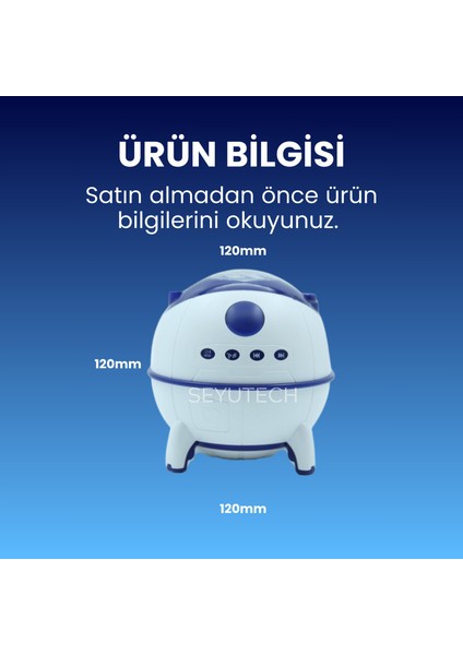 Galaksi Ambiyans Işığı Projektör 14 Farklı Renk Yıldızlı Galaksi Gökyüzü Ses Efektli Gece Lambası indirimleri