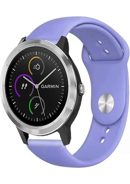 Garmin Vivoactive 3 ile Uyumlu Kordon Yumuşak Dokulu Esnek Jel Silikon Kayış