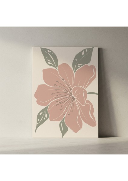 Pembe Çiçek Illüstrasyon Tablosu fiyatları