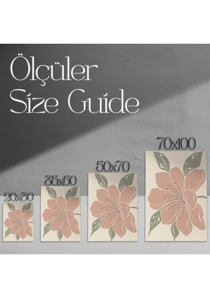 Pembe Çiçek Illüstrasyon Tablosu modelleri