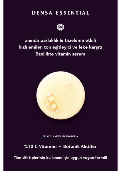 Aydınlatma Etkili - Canlandırıcı - Leke Karşıtı %10 C Vitamini + %4 Niasinamid Serumu 50 ml fırsatları