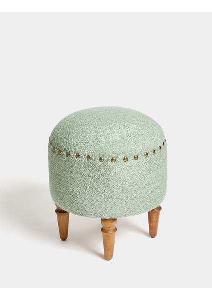 Saga Nostajik Ahşap Ayaklı Puf modelleri