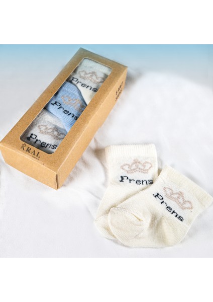 6 Çift Erkek Bebek Çorap Kutulu Patik Boy – Yıldız Desenli, Pamuklu indirimleri